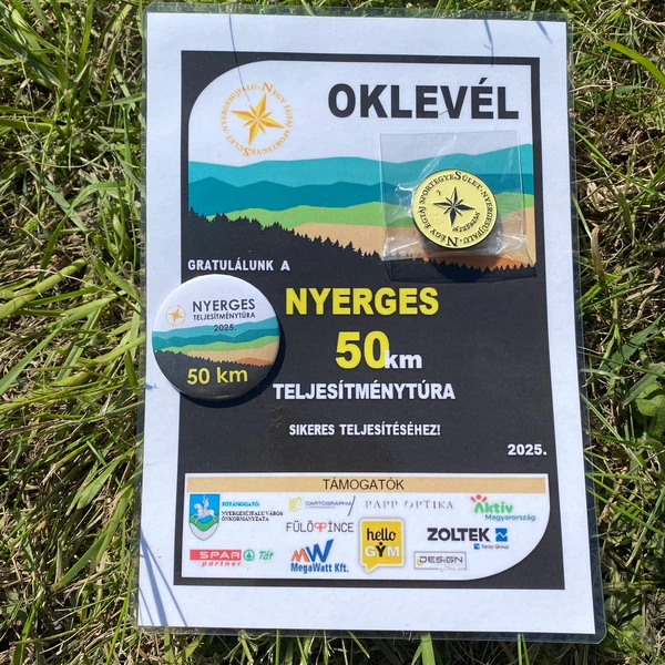 Nyerges 50 km Hiking hallenge